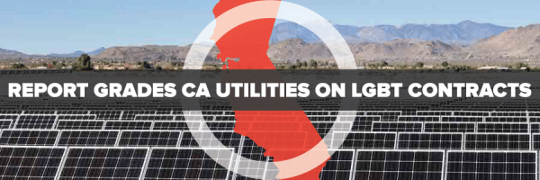 Read more about the article Report grades CA utilities on LGBT contracts