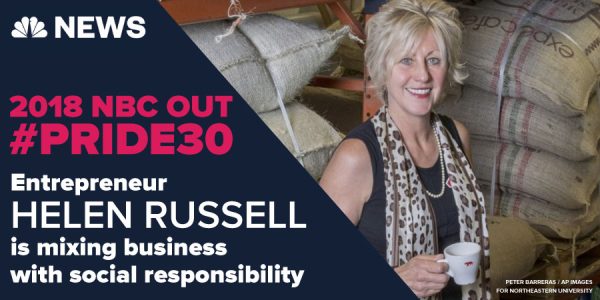 Read more about the article NBC News selects Helen Russell, CEO of Equator Coffees & Teas, as ‘Top 30’ LGBTQ people making a difference in the world!
